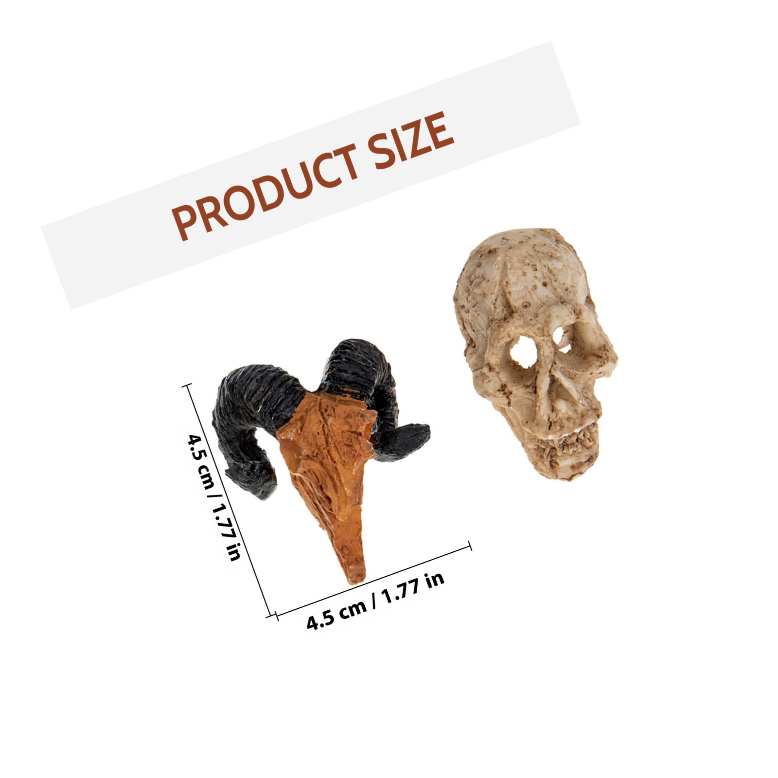 4Pcs Small Skull Ornament Resi - огляд і ціна Bonsai Garden Landscape Design