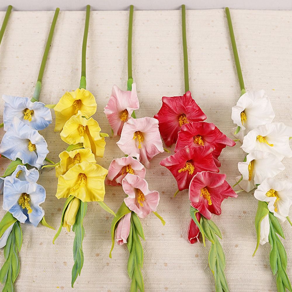 PU Artificial Gladiolus Branch - огляд і ціна Bonsai Garden Art