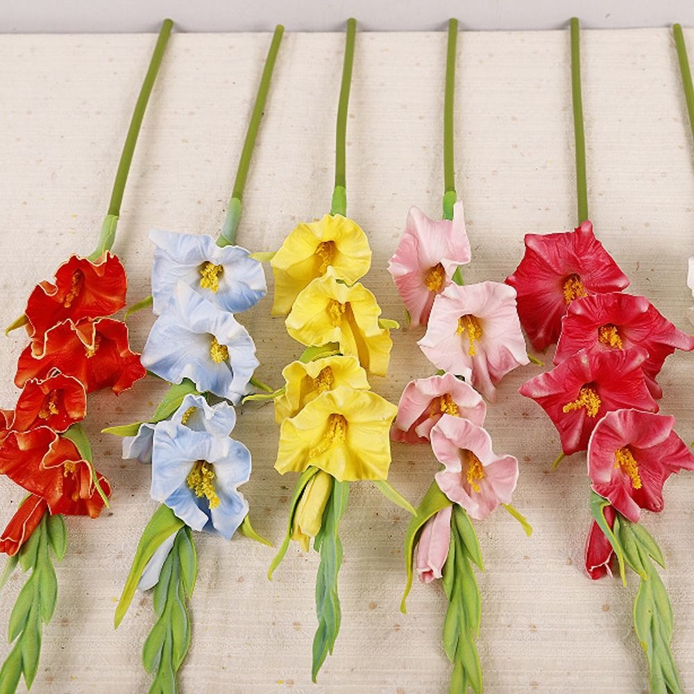 PU Artificial Gladiolus Branch - огляд і ціна Bonsai Garden Art