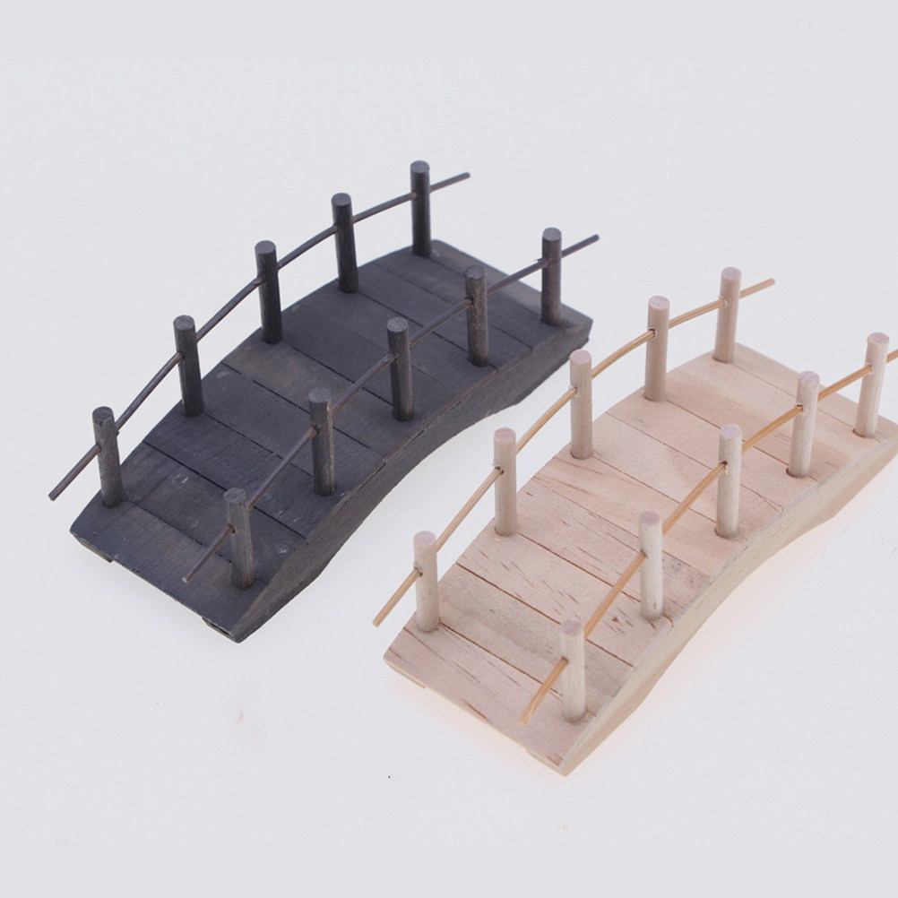 2Pcs Mini Wooden Arch Bridge V - огляд і ціна Bonsai Garden Landscape Design